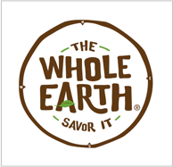 the whole earth logo in square