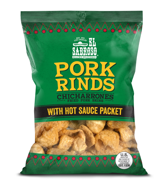 pork rinds with salsa packet