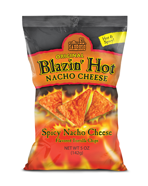 El Sabroso blazin hot nacho cheese bag